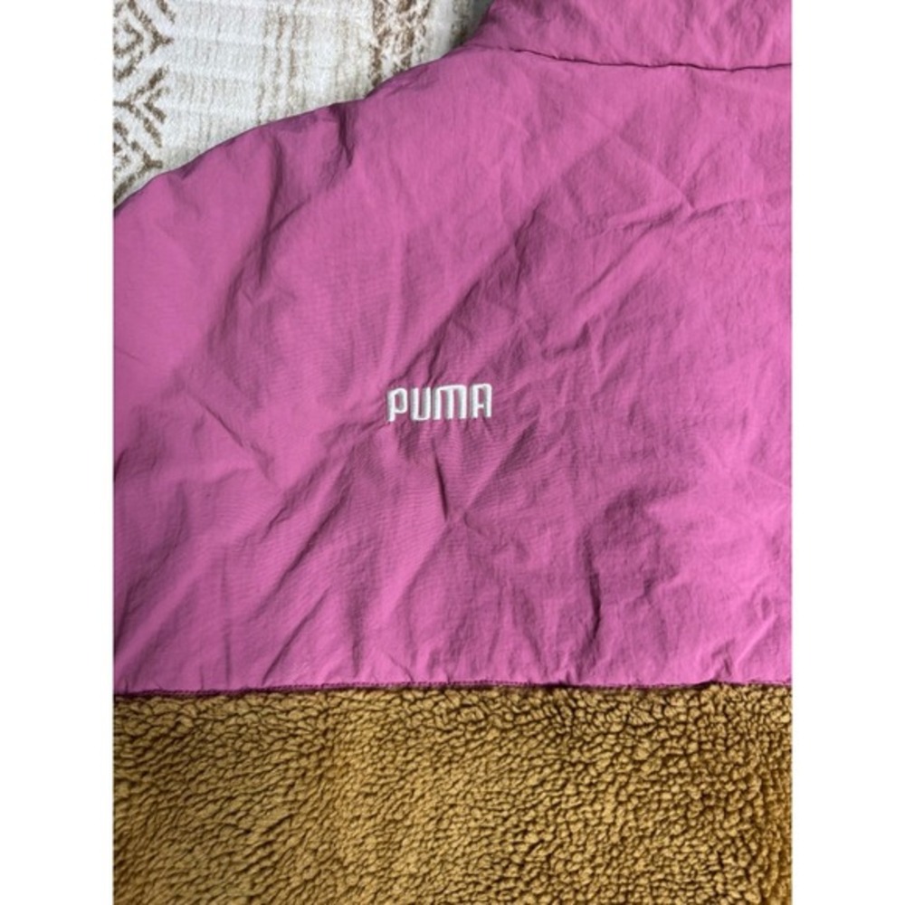 PUMA Fleece Jacket Women's Large Colorblock Streetwear Retro Y2K - Picture 9 of 9